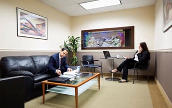 Sitting area in Stark Danbury location