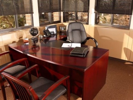 office with desk and chairs