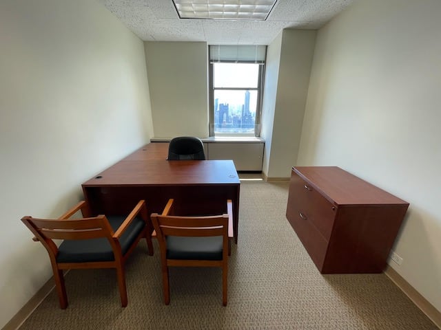 office with desk & chairs