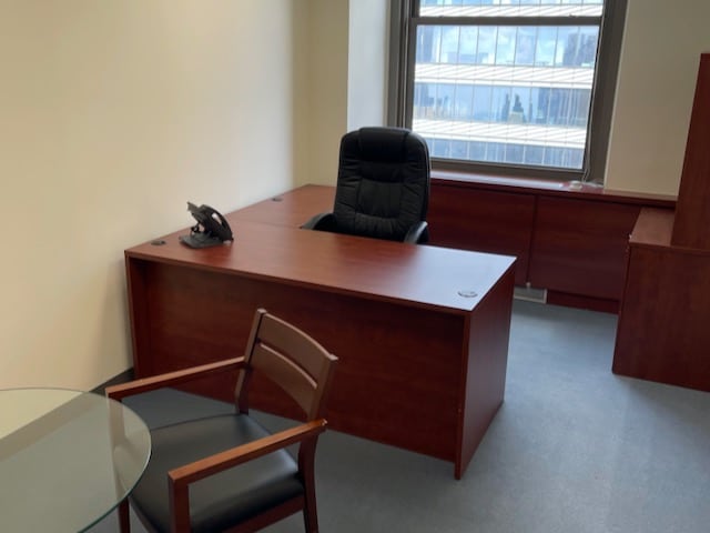 office with desk & chairs
