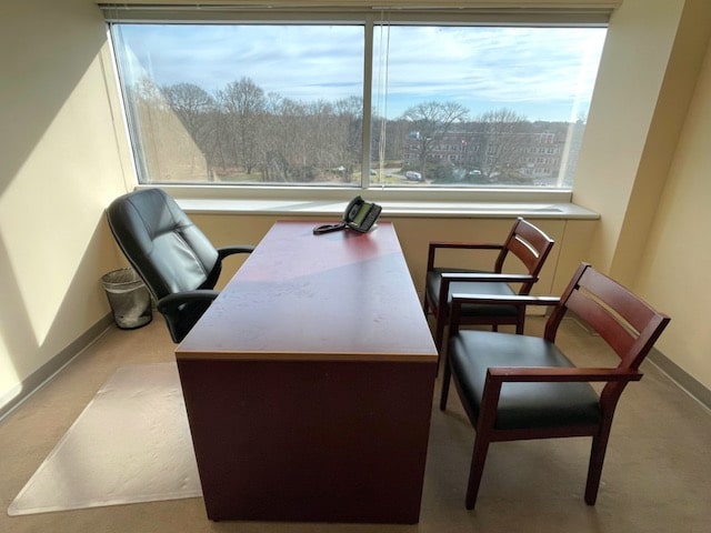 office with desk and chairs